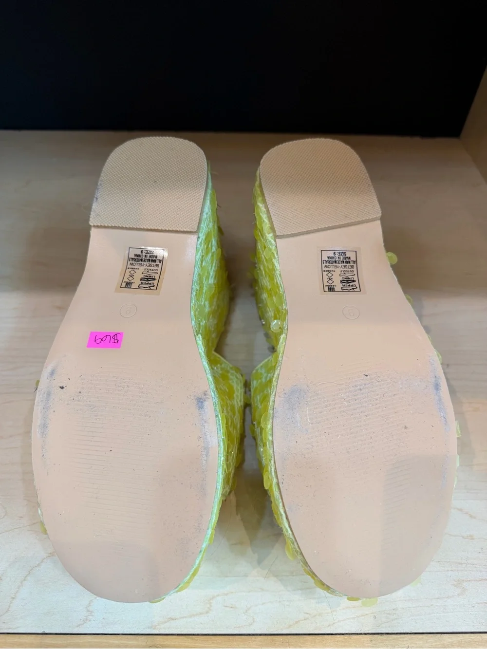 Azalea Wang Yellow Platform Slide Mules